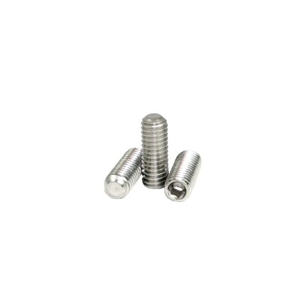 Newport Fasteners Socket Set Screw, Flat Point, 3/8-24 x 7/8", Stainless Steel, 18-8, Hex Socket Drive , 100PK 259489-100 - main
